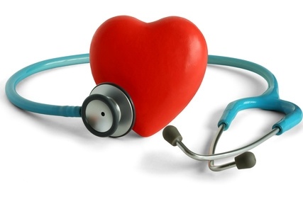 Heart and stethoscope