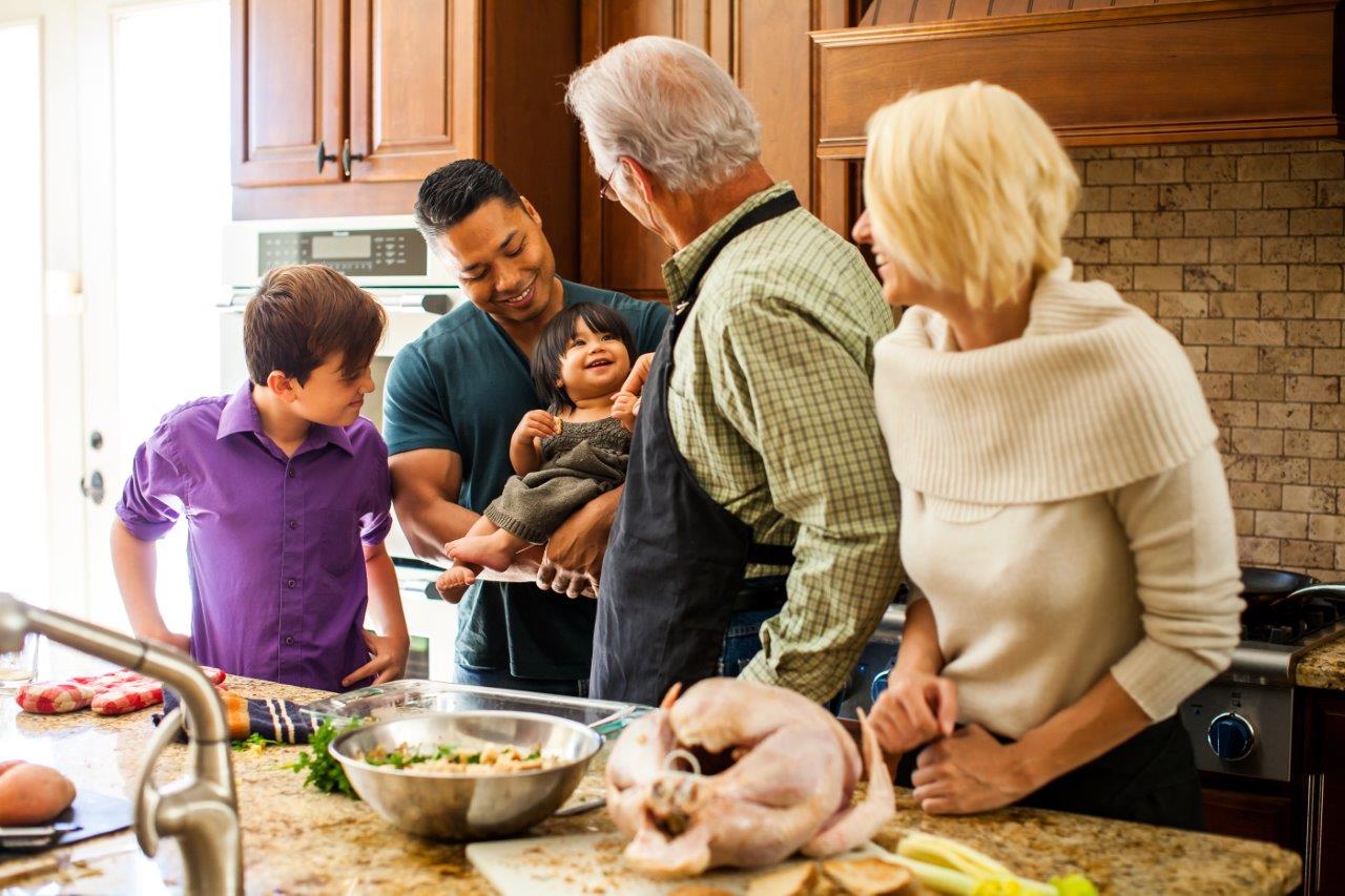 Thanksgiving meal preparation