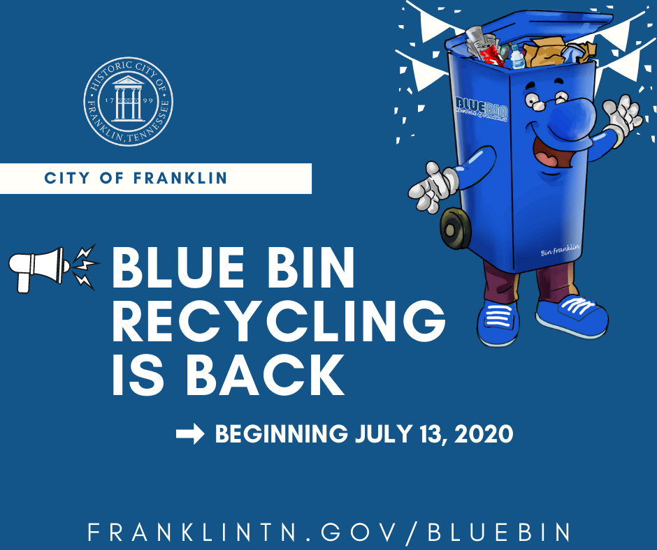 Blue Bin Recycling is Back