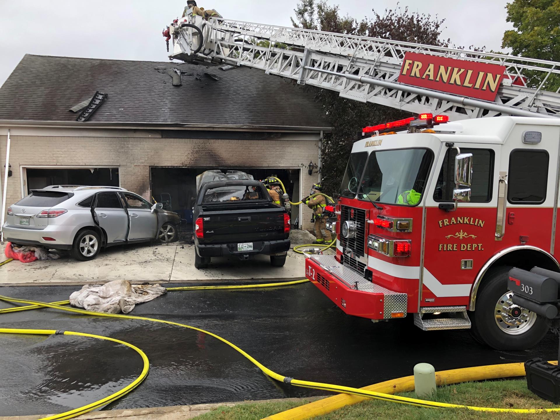 Ashton Park fire involving house and two vehicles