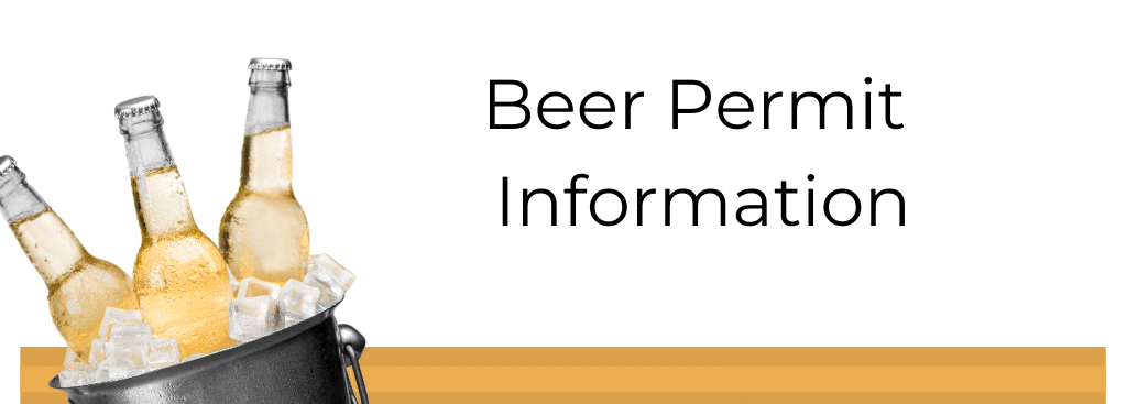 Beer Permit Information banner