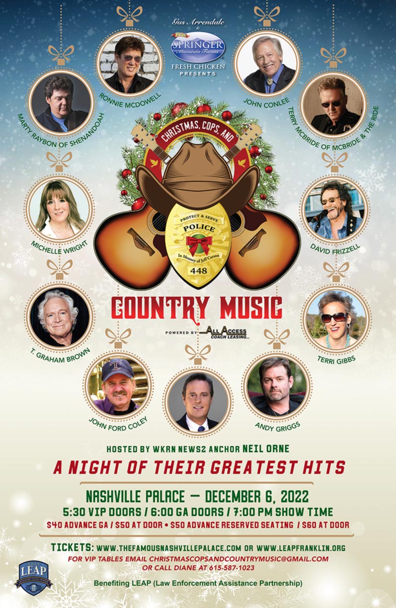 Christmas, Cops & Country Music promo poster