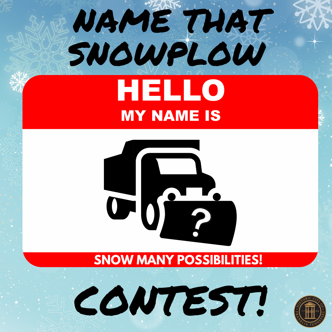 Snow Plow naming contest graphic