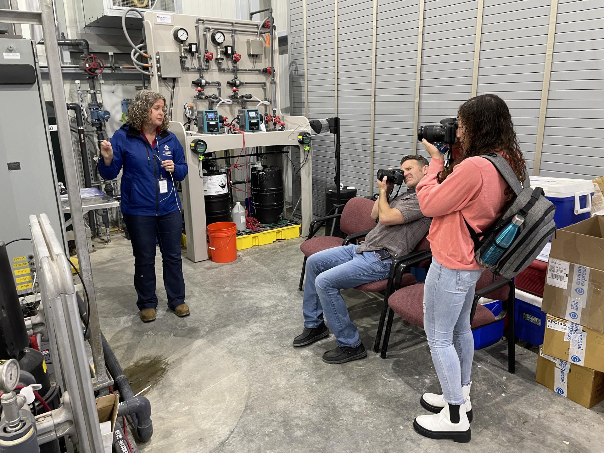 Tour of water purification demo facility