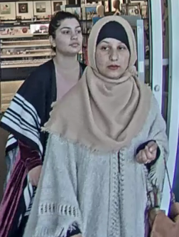 Women leaving store