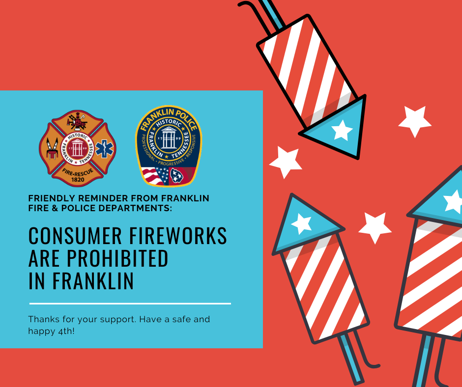 FFD & FPD reminder: Consumer fireworks are prohibited