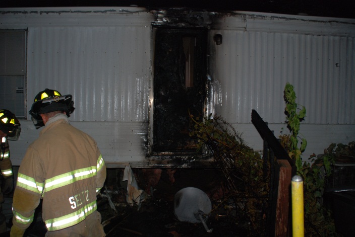 Mobile home fire