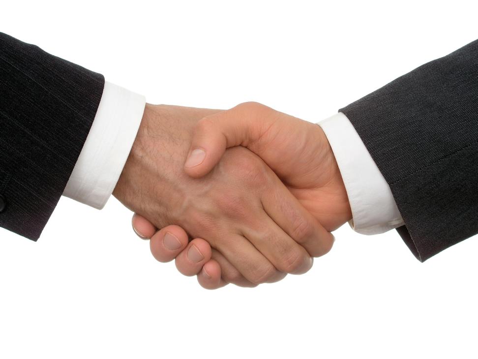 Photo of a hand shake